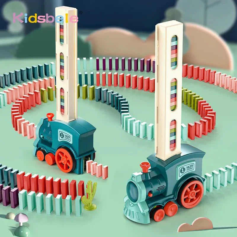 Jouet éducatif train-domino™ | Pour un apprentissage ludique - L'espace Jouetlocomotive en jouet - train-domino™
