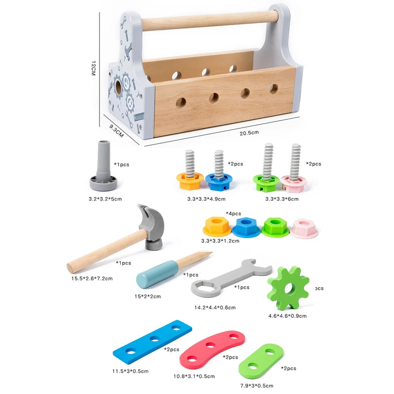 jeu  de construction coffre bois enfant